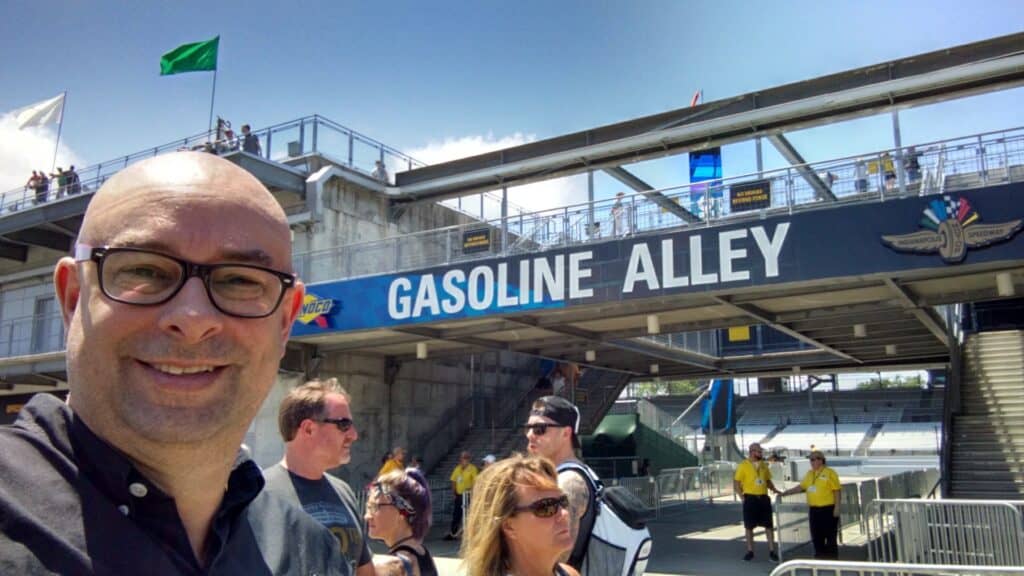 Famed Gasoline Alley at the Indianaplios Motor Speedway